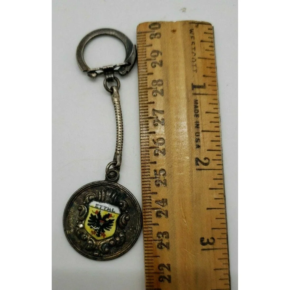 Vintage Ettal, Garmisch-Partenkirchen, Bavaria‎ crest travel souvenir keychain
